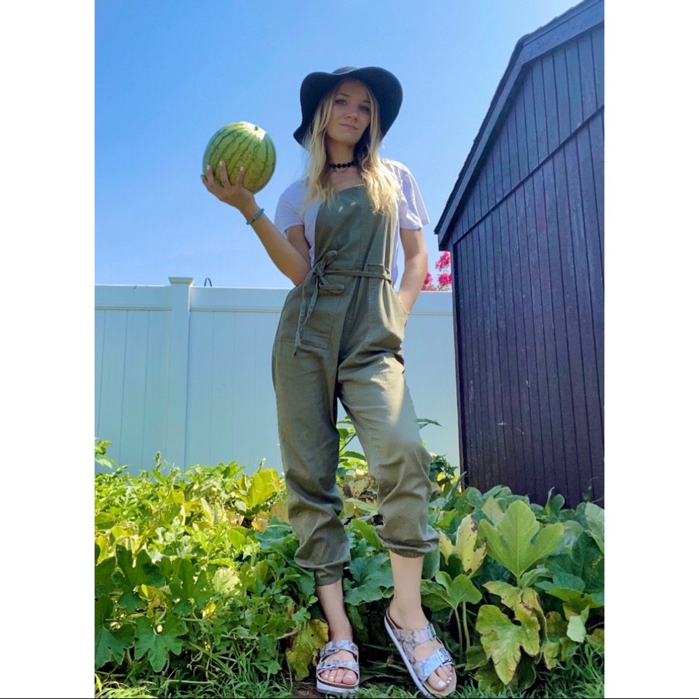 SOLD SOLD SOLD OLIVE GREEN OVERALLS